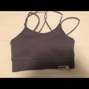 Steel blue marl gymshark slounge bra